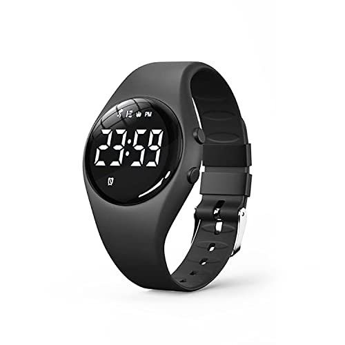 HUYVMAY Kids Fitness Pedometer Watch without App/Phone, Rechargeable Watch with Long Battery Life, IP68 Waterproof Digital Watch with Alarm Clock Timer Steps Distance Calories Counter for Boys Girls