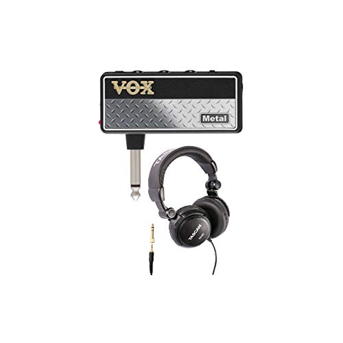 VOX AP2MT amPlug 2 Metal Guitar Headphone Amplifier Bundle with Studio Monitor Headphones (2 Items)