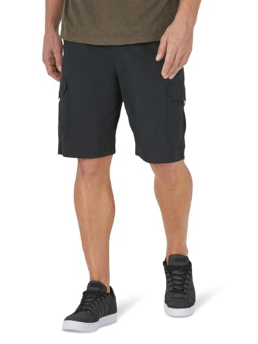 Lee Men's Big & Tall Extreme Motion Crossroad Cargo Short, Black, 44