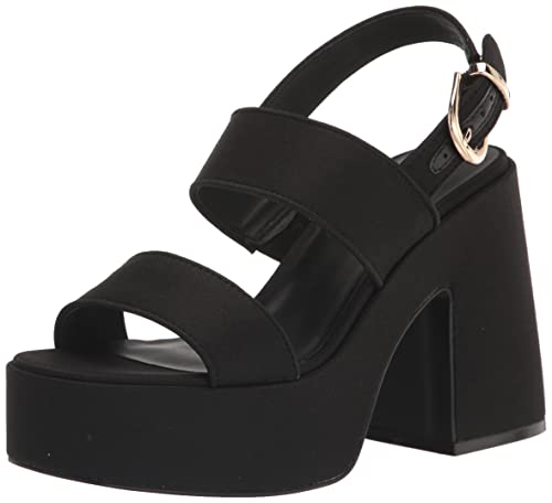 Steve Madden Women's Valory Heeled Sandal, Black, 8.5