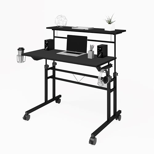 Techni Mobili RTA-3800SU Desk, Black