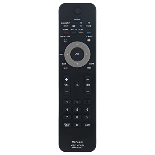 40PFL4706 F7-19PFL5422D27 Replacement Remote Control fit for Philips TV 313923814341 37PFL5322D 37PFL5322D/37