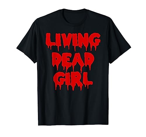 Dripping Blood Halloween Zombie Movie Living Dead Girl T-Shirt