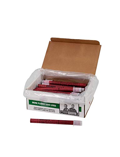 Orion Road Safety Flare (36 Pack), Waxed, for Highway & Roadside Safety (20 Minute, No Stand)