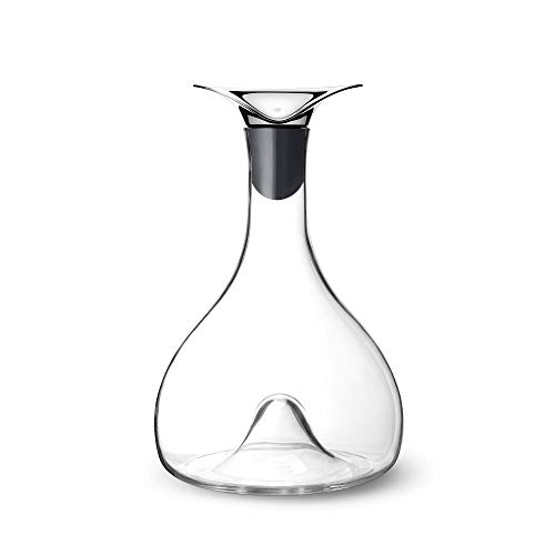 Georg Jensen Wine Carafe, Glass & Stainless Steel