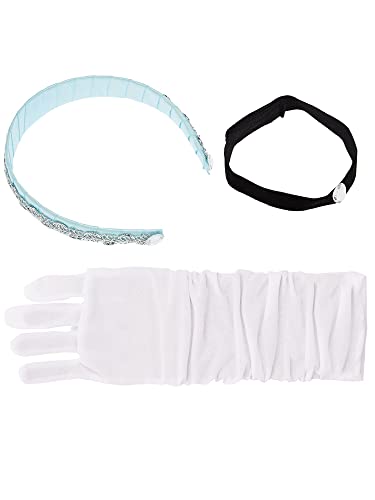Little Adventures Princess Headband & Glove Set Costume Accesories for Girls - One-Size (3+ Yrs) (Cinderella)