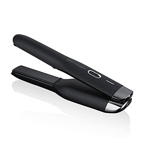 ghd Unplugged Styler ― 1' Cordless Flat Iron Hair Straightener, Professional Travel Straightening Iron with Heat-Resistant Case, USB-C Charging for 20-Minutes of Use ― Black