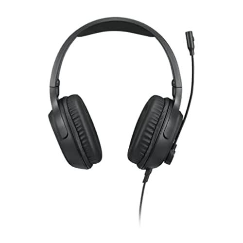 Lenovo IdeaPad H100 Gaming Headset, 50mm Drivers, Stereo Over Ear Headphones with Mic, Padded Earcups, in-Line Volume, GXD1C67963, Black