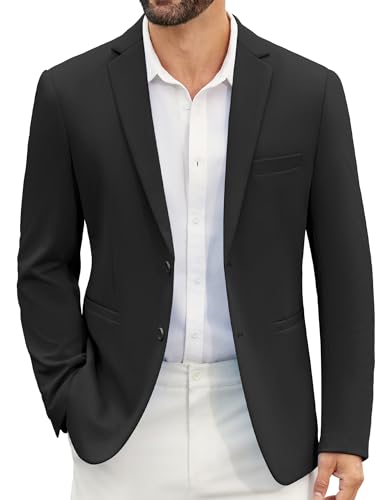 COOFANDY Black Blazer Men Casual Lightweight Suit Jacket Slim Fit Sport Coat