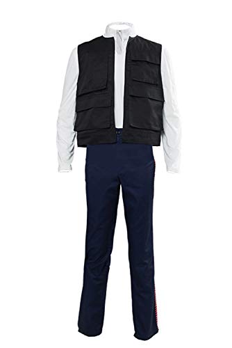 Men's Han Solo Cosplay Costume Adult Halloween Cosplay Outfits Han Solo Costume Vest Pants