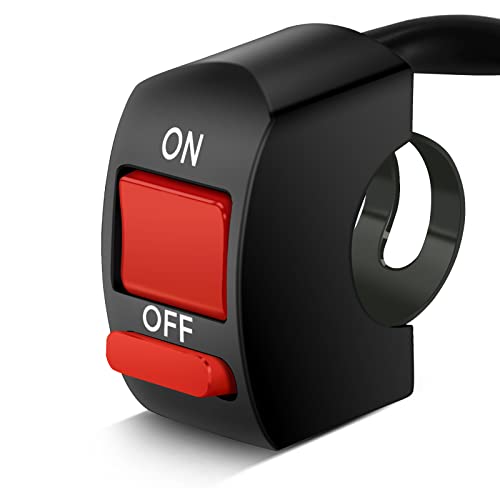 BELINOUS 7/8'' Handlebar On/Off Switch for Motorcycle Dirt Bike ATV LED Headlight Light Bar Driving Running Brake Lights