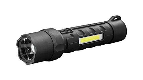 Coast Polysteel 700 LED Flashlight, 800 Lumens, Durable Stainless-Steel Core, Pure Beam and Twist Focus, Heavy Duty, C.O.B Area Light with Magnetic Tail Cap