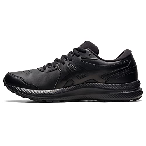 ASICS Men's Gel-Contend SL Walking Shoes, 9.5, Black/Black