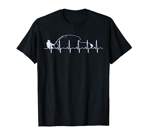 Fly Fishing Heartbeat Fish EKG Trout Fishing T-shirt T-Shirt