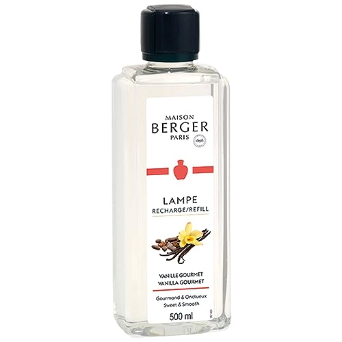 Maison Berger - Vanilla Gourmet - Lampe Berger Fragrance Refill for Home Fragrance Oil Diffuser - 16.9 Fluid Ounces - 500 milliliters