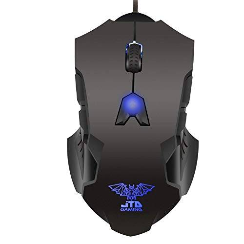 J-Tech Digital Professional Gaming High Precision 200 to 8200 DPI Adjustable DPI Wired USB Laser Gaming Mouse, 8 Programmable Buttons, 5 User Profiles, Omron Switches, Avago Sensor (Renewed)