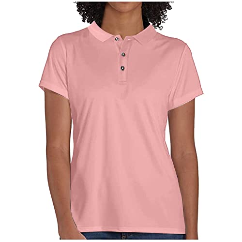 Summer Polo Shirts for Women Plus Size Short Sleeve Button Up Henley Tops Outdoor Cool Quick Dry Workout Tops Gym T Shirt
