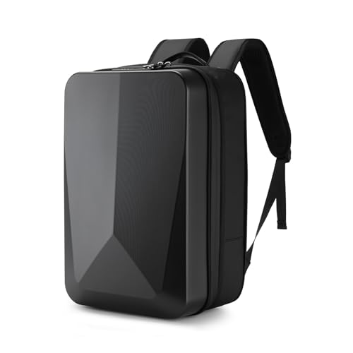 JUMO CYLY Anti-Theft HardShell Laptop Backpack, Expandable Waterproof Travel Backpack with USB Charging Port TSA Lock Gaming Computer Bag Business for 17 Inch