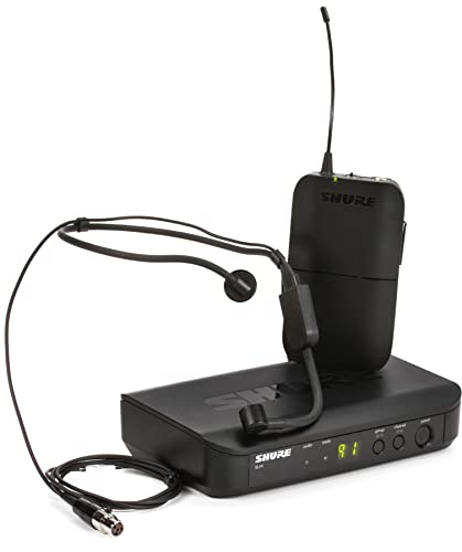 Shure BLX14/P31 UHF Wireless Microphone System - Perfect for Speakers, Performers, Presentations - 14-Hour Battery Life, 300 ft Range | Includes PGA31 Headset Mic, Single Channel Receiver | H11 Band
