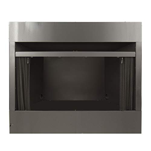 Pleasant Hearth 42 in. Radiant Zero Clearance Universal Vent Free firebox, Black - PHZC42F