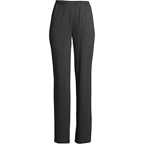 Lands' End Women s Sport Knit Pants Dark Charcoal Heather Regular X-Large
