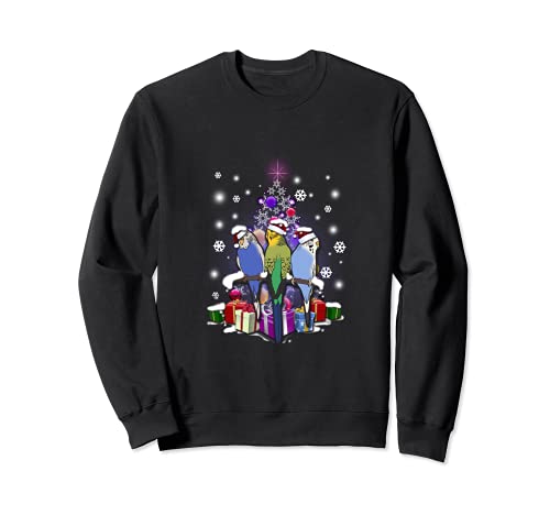 Budgies Parakeet Bird Cockatiel Christmas Xmas Sweatshirt
