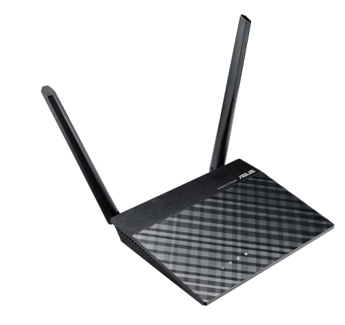 ASUS WiFi Router (RT-N300 B1) - Powerful Wide-Range Coverage, Repeater and Access Point Mode, High-Performance Antennas, Guest Network, Easy 3-Step Setup, Designed for Small Business and Home