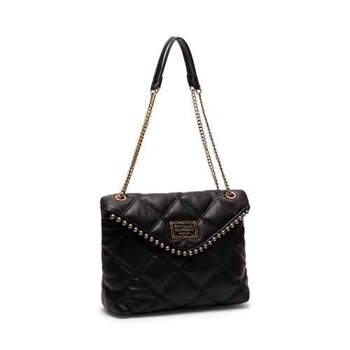 Betsey Johnson Ball & Chain Convertible Shoulder Bag, Black