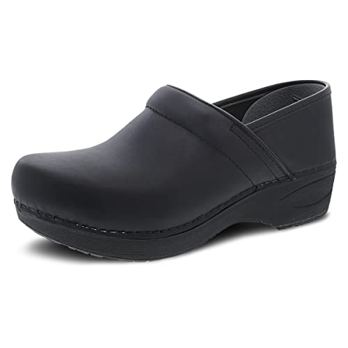 Dansko XP 2.0 Clogs for Women – Lightweight Slip Resistant Footwear for Comfort and Support – Ideal for Long Standing Professionals, Black Waterproof, 7.5-8 M US