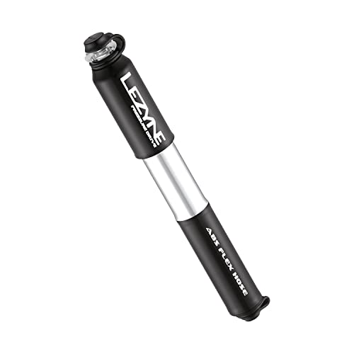Lezyne Pressure Drive HP Bicycle Hand Pump, 120psi, Road, Gravel Bike, Presta and Schrader Valve, High Pressure, Black, S, 170mm