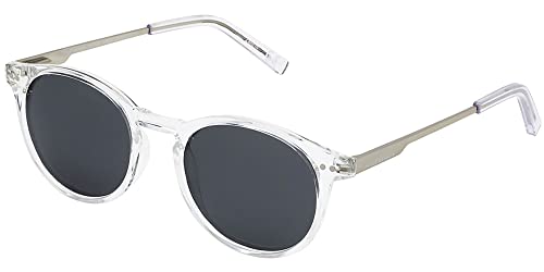 Prive Revaux The Maestro Metal X Classic Round Sunglasses – Polarized, 100% UV Protection – For Men & Women – Crystal Clear