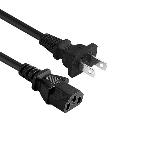 CHILDMORY 2 Prong AC Power Cord for PS4 Pro Xbox One Xbox 360 Slim Xbox 360 E Power Supply Cable Replacement