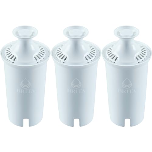Brita Plus Water Filter, High Density Replacement Filter for Pitchers and Dispensers, Reduces 2x Contaminants*, Lasts 2 Months, 3 Count
