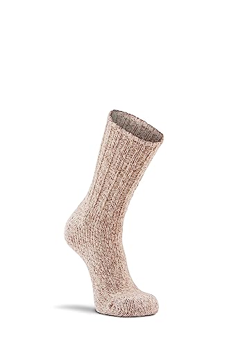 FoxRiver womens Norsk Heavyweight Outdoor Crew hiking socks, Brown, 9-11.5 US