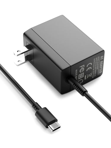 Charger for Nintendo Switch,15V/2.6A 39W USB C Adapter Compatible with Nintendo Switch/Switch Lite/Switch OLED/Switch Dock,Support TV Mode, Fast Travel Charger with 5.5FT Cable for Steam Deck