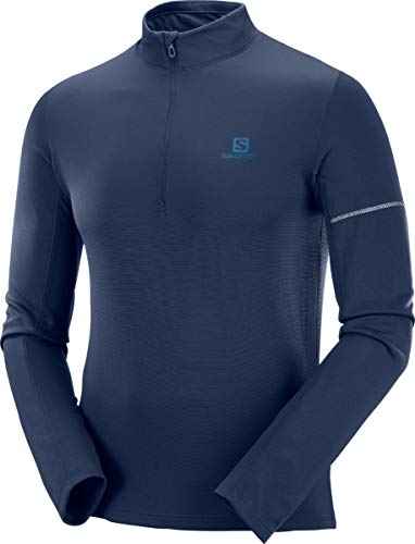 Salomon Men's Agile halz zip Mid M, Night Sky, X-Large
