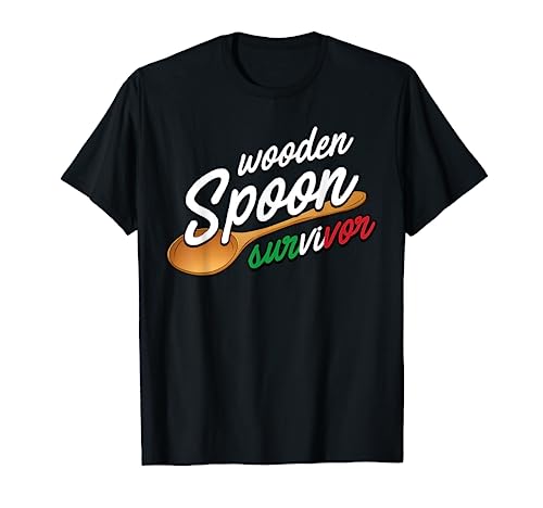 Wooden Spoon Survivor | Funny Italian Food Lovers T-Shirt