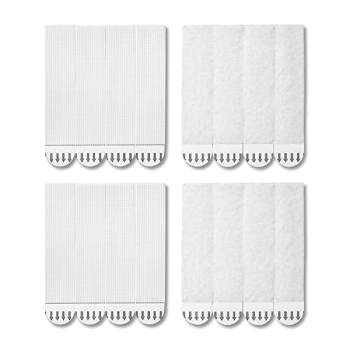 JELLYSUB 28-Pairs(56 Strips) Large Picture Hanging Strips Heavy Duty, Removable Hook and Loop Tape, Picture Hanger Damage Free, Adhesive Strips for Frame Hanging and Christmas Decorations