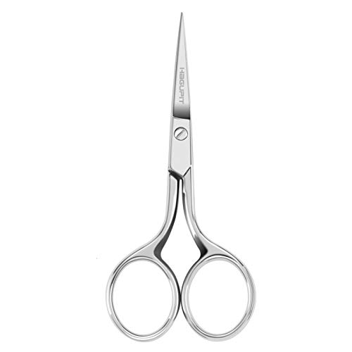 HAGUPIT Small Precision Embroidery Scissors, 4' Forged Stainless Steel Sharp Pointed Tip Detail Shears for DIY Craft Thread Cutting, Needlework Yarn & Sewing