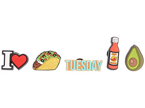 Crocs Jibbitz 5-Pack Food Shoe Charms | Jibbitz for Crocs, Taco Tuesday, One Size