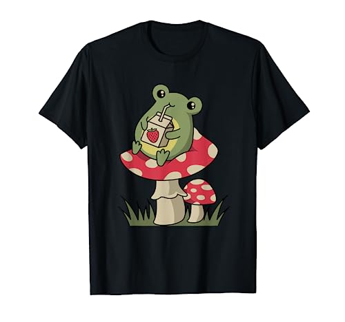 Cottagecore Frog Shirt Cottagecore Aesthetic Frog Mushroom T-Shirt