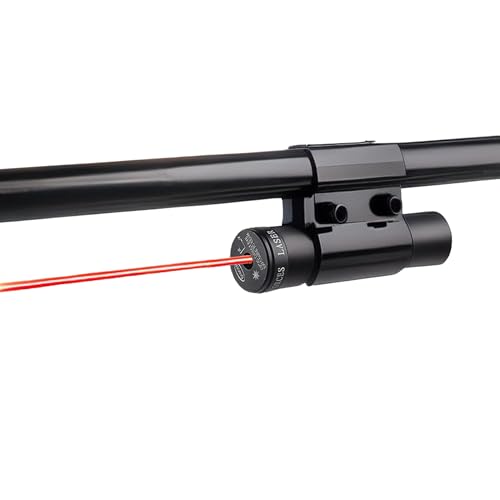 CTOPTIC Tactical Mini Red Dot Laser Sight Scope with Barrel Clamp Mount for Rifle Shot Gun