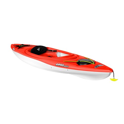 Pelican Argo 100X - Sit-in Kayak - Lightweight One Person Kayak - 10 ft - Fireman Red