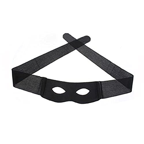 Onwon Eye Mask Highwayman Robber Fancy Dress Black Bandit Thief Costume Mask