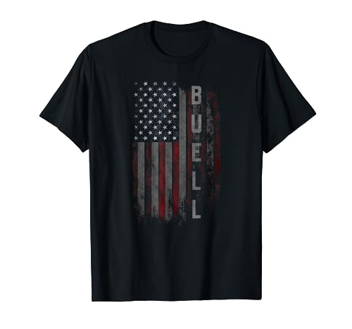 Buell Family American Flag T-shirt Gift For Men