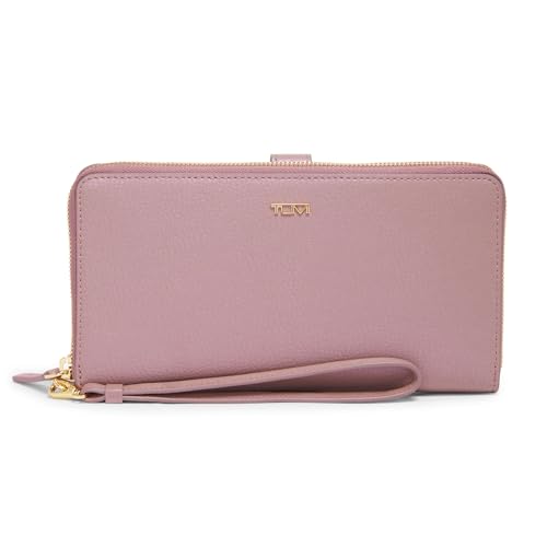 TUMI - Belden Leather Travel Wallet for Women - Card and Passport Wallet - Pearl Pink