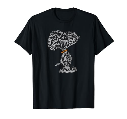 Peanuts Halloween Snoopy Silhouette T-Shirt