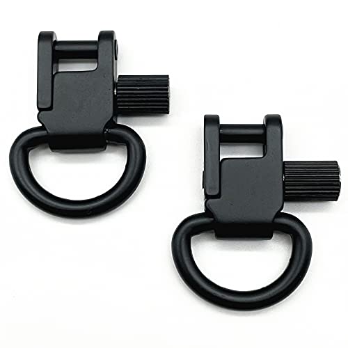 AOOK Sling Swivels Mounts for Rifle and Shotgun, Heavy Duty Sling Attachments Clips, Black- Occult (Black)