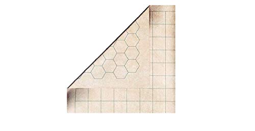 Chessex Megamat – Vinyl RPG Megamat – Smooth & Tough – 34.5 inches x 48 inches – Reversible 1-inch Squares & 1-inch Hexes – TTRPG RPG DND D&D Dungeons and Dragons,CHX97246