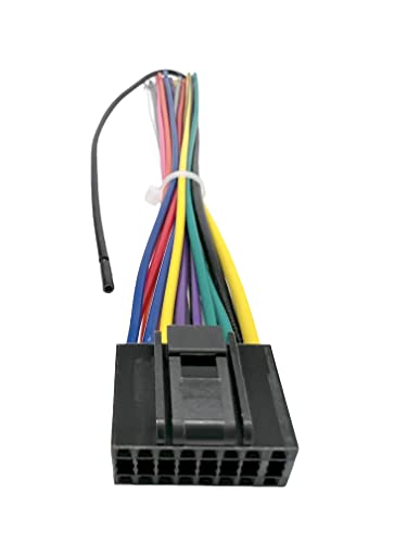 Partx Car Stereo Wire Harness Replacement for Alpine CDA-9886 CDE-121CDE-143BT CDE-153BT CDE-172BT CDE-175BT CDE-9881 CDE-HD137BTCDE-SXM145BT CDE-W235BT CDE-W265BT UTE-42BT UTE-52BT UTE-62BT UTE-73BT